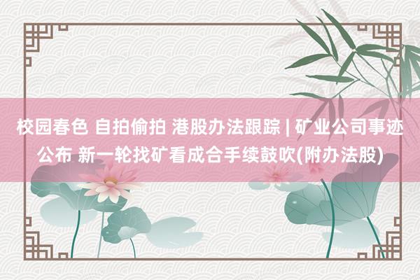 校园春色 自拍偷拍 港股办法跟踪 | 矿业公司事迹公布 新一轮找矿看成合手续鼓吹(附办法股)