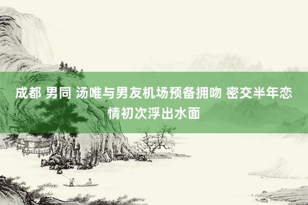 成都 男同 汤唯与男友机场预备拥吻 密交半年恋情初次浮出水面