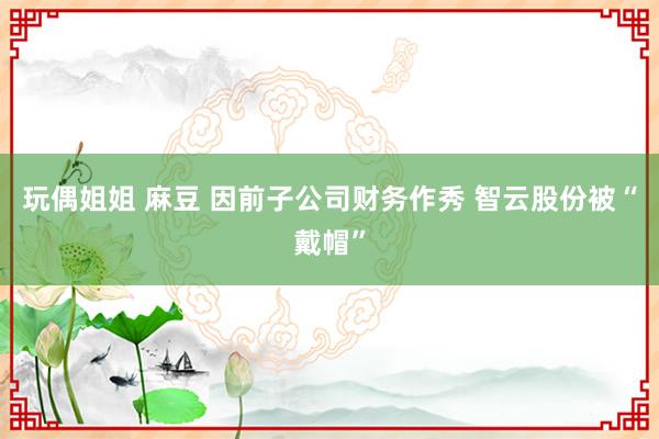 玩偶姐姐 麻豆 因前子公司财务作秀 智云股份被“戴帽”